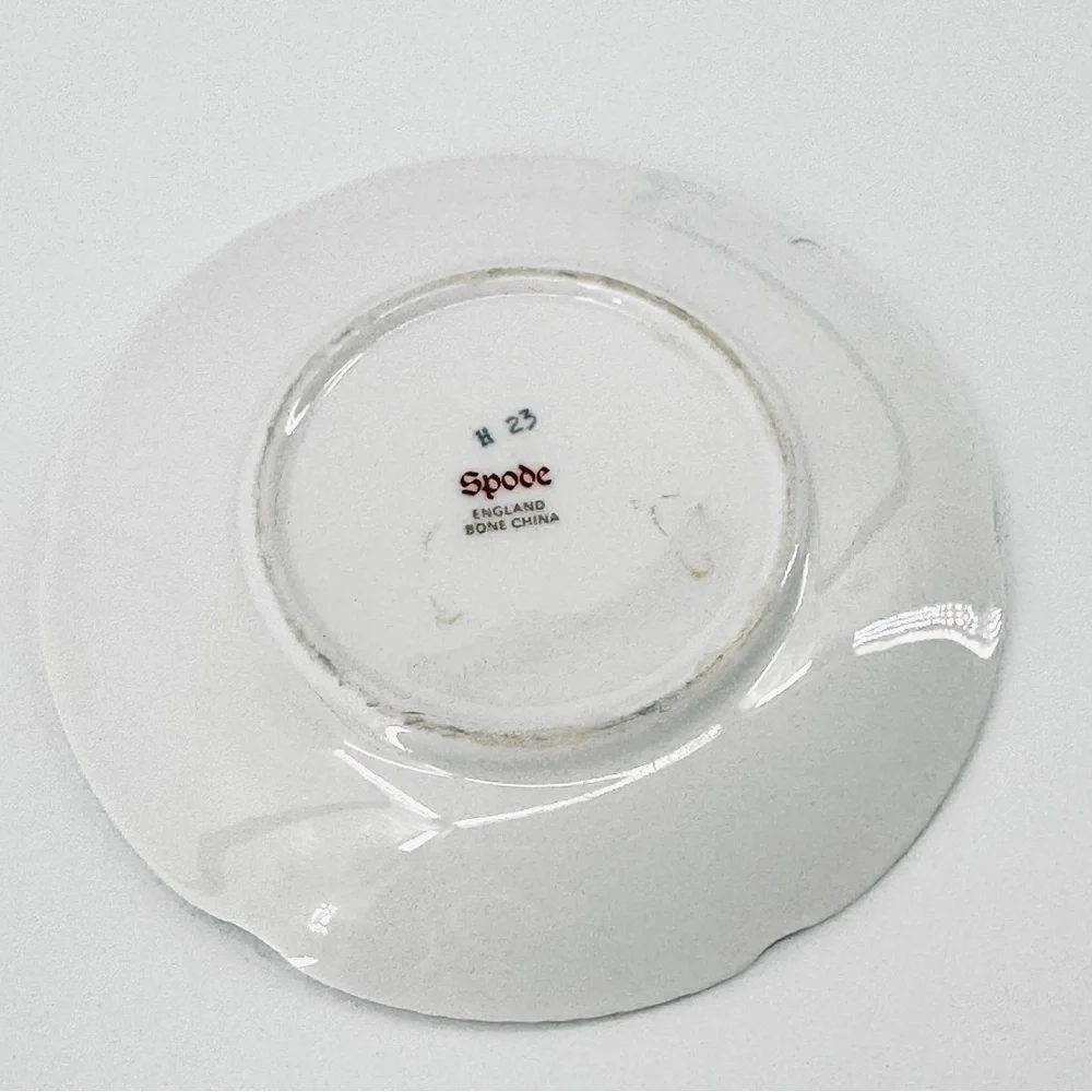 VTG Spode Set-off-4 English Bone China Ship 4” Plates